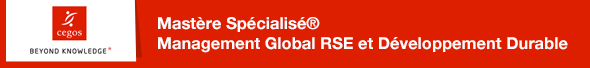 Mastère Spécialisé Management Global RSE et Développement Durable CEGOS