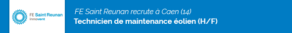 Le FE Saint Reunan recrute un Technicien de maintenance éolien - Normandie (H/F)