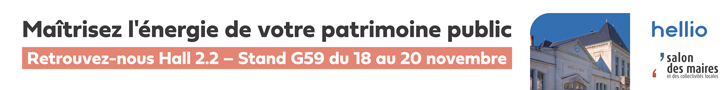 HELLIO au Salon des Maires, retrouvez-nous Hall 2.2, stand G59. Ma�trisez l'�nergie de votre patrimoine public