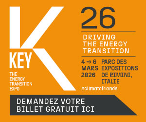 KEY 2026, The Energy Transition Expo, du 04 au 06 mars 2026 � Rimini (Italie). Demandez votre billet gratuit ici !